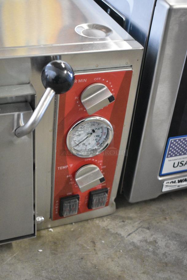 BRAND NEW SCRATCH AND DENT! Avantco 177DPO18S Stainless Steel Commercial Countertop Electric Powered Pizza Oven. 120 Volts, 1 Phase. Tested and Working! - Image 5 of 8