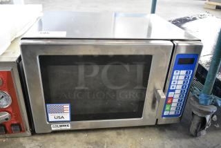 BRAND NEW SCRATCH AND DENT! 2024 Solwave SWA21T Stainless Steel Commercial Countertop Microwave Oven. 208/240 Volts, 1 Phase.