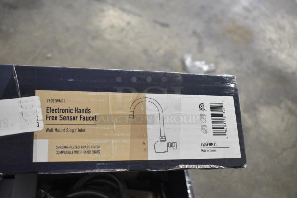 BRAND NEW SCRATCH AND DENT! Waterloo 750EFWM11 Wall Mount Hands-Free Sensor Faucet with 4 9/16" Gooseneck Spout - Image 3 of 4