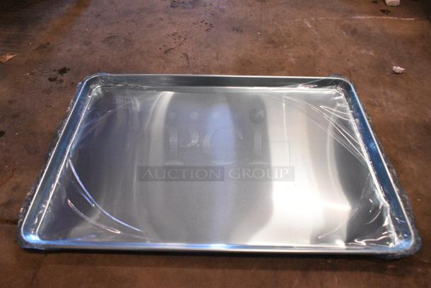 3 BRAND NEW SCRATCH AND DENT! 407BUNFULL Choice Full Size 18" x 26" 19 Gauge Wire in Rim Aluminum Bun Pan / Sheet Pan. 3 Times Your Bid! - Image 2 of 4