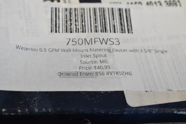 BRAND NEW SCRATCH AND DENT! 750MFWS3 Waterloo Wall Mount Metering Faucet - Image 4 of 4