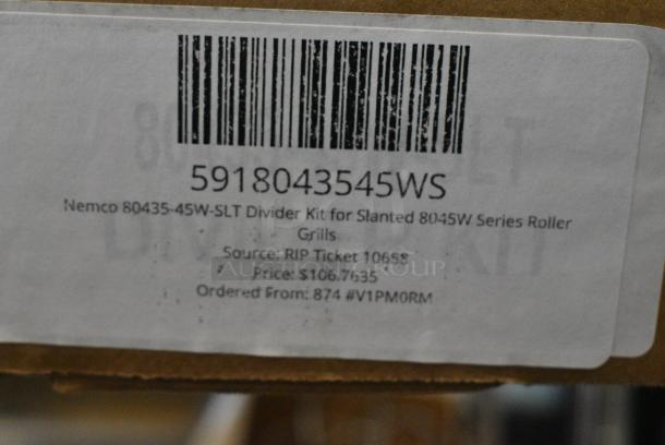 BRAND NEW SCRATCH AND DENT! 5918043545WS Nemco 80435-45W-SLT Divider Kit for Slanted 8045W Series Roller Grills - Image 5 of 5
