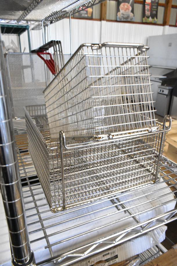 2 BRAND NEW SCRATCH AND DENT! Metal Fry Basket. 2 Times Your Bid! - Image 3 of 3
