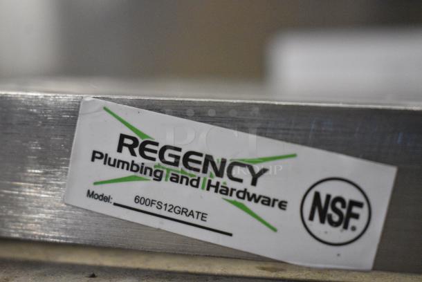 BRAND NEW SCRATCH AND DENT! Regency 600FS12GRATE 7-Gauge Stainless Steel Grate for 12" x 12" Floor Drains - Image 4 of 4