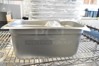 12 BRAND NEW SCRATCH AND DENT! Stainless Steel 1/3 Size Drop In Bins. 12 Times Your Bid!