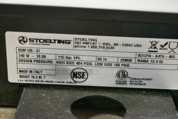 BRAND NEW SCRATCH AND DENT! Stoelting SCBF128-37 Double 2.6 Gallon Frozen Beverage / Granita Machine. 115 Volts, 1 Phase. Tested and Powers On But Parts Do Not Move and Does Not Get Cold - Image 8 of 9