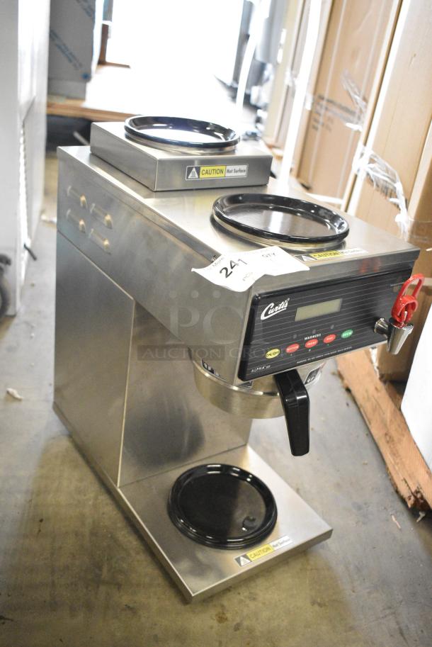 BRAND NEW SCRATCH AND DENT! Curtis ALP3GT12A000 Stainless Steel 12 Cup Coffee Brewer with 1 Lower and 2 Upper Warmers. 120 Volts, 1 Phase. - Image 2 of 7