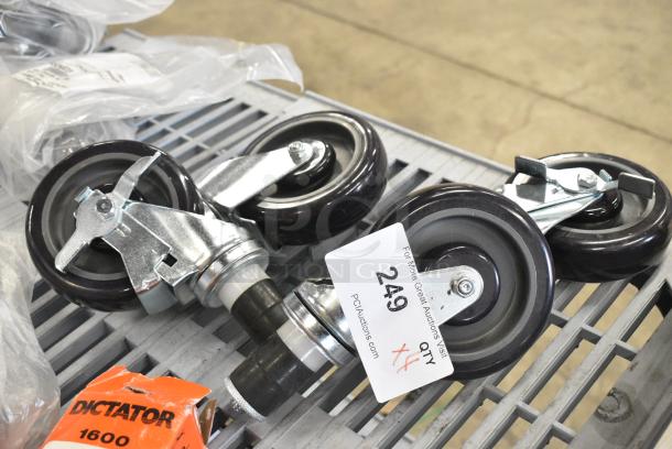 BRAND NEW SCRATCH AND DENT! Lot of 4 Commercial Casters - Image 1 of 3