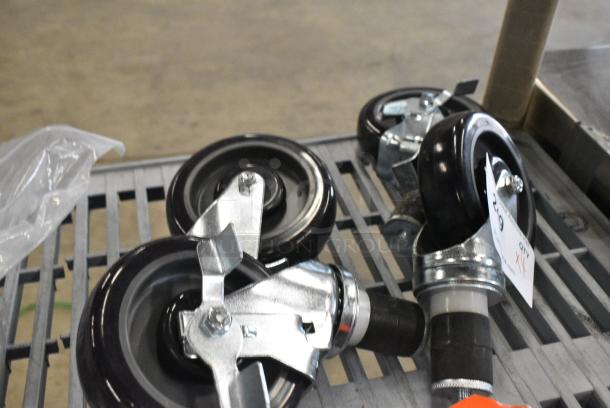 BRAND NEW SCRATCH AND DENT! Lot of 4 Commercial Casters - Image 2 of 3