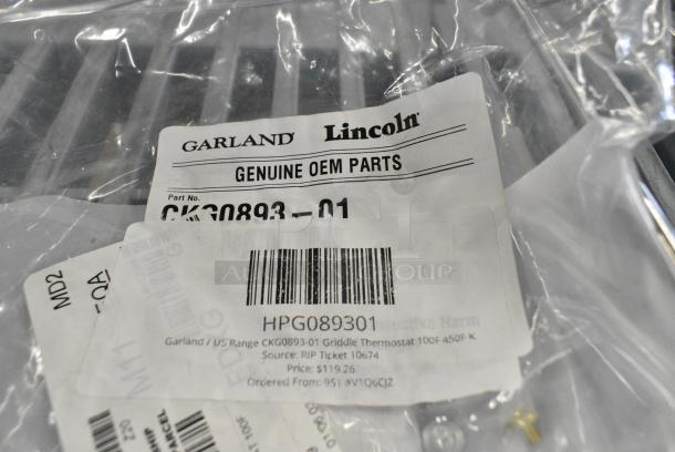 2 BRAND NEW SCRATCH AND DENT! Items Including Garland / US Range 4531139 Gs Thermostat-G/Ut Series HP4531139 and Garland / US Range CKG0893-01 Griddle Thermostat 100F 450F K HPG089301. 2 Times Your Bid! - Image 8 of 9