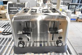 BRAND NEW SCRATCH AND DENT! Proctor Silex 24855 4 Slice Commercial Toaster with 1 3/8" Slots - 120V, 1750W