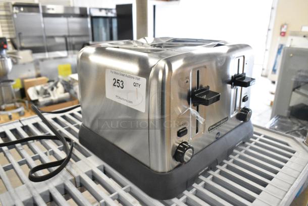 BRAND NEW SCRATCH AND DENT! Proctor Silex 24855 4 Slice Commercial Toaster with 1 3/8" Slots - 120V, 1750W - Image 2 of 7