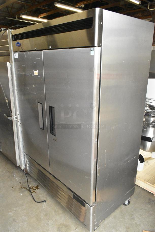 2021 Atosa MBF8507GR Stainless Steel Commercial 2 Door Reach In Cooler. 115 Volts, 1 Phase. Tested and Working! - Image 2 of 7