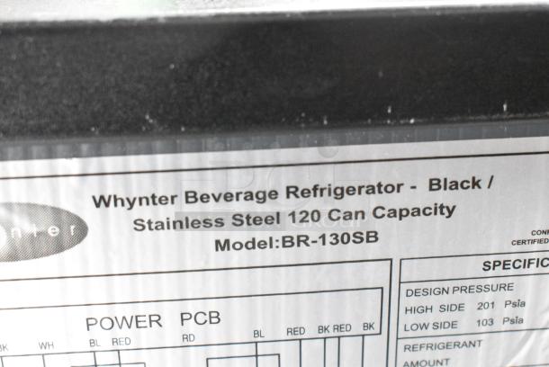 Whynter BR-130SB Metal Mini Cooler Merchandiser. 115 Volts, 1 Phase. Tested and Working! - Image 5 of 7