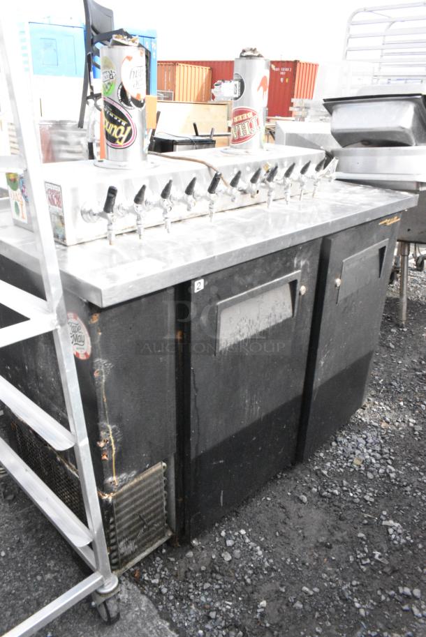 True TBB-24-48 Metal Commercial Back Bar Cooler w/ 12 Tap Beer Tower. 115 Volts, 1 Phase. - Image 1 of 6