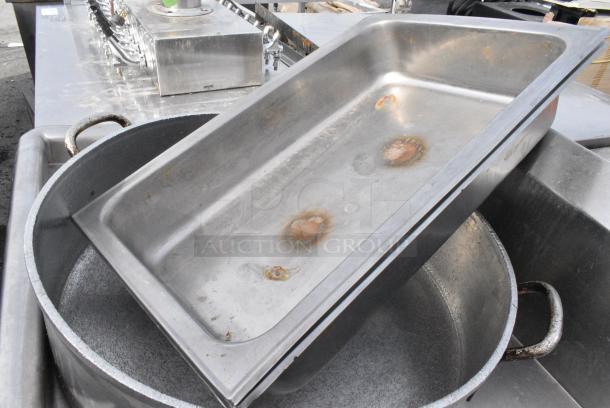 4 Various Metal Items Including Stock Pot and Chafer Lid. 4 Times Your Bid! - Image 2 of 3