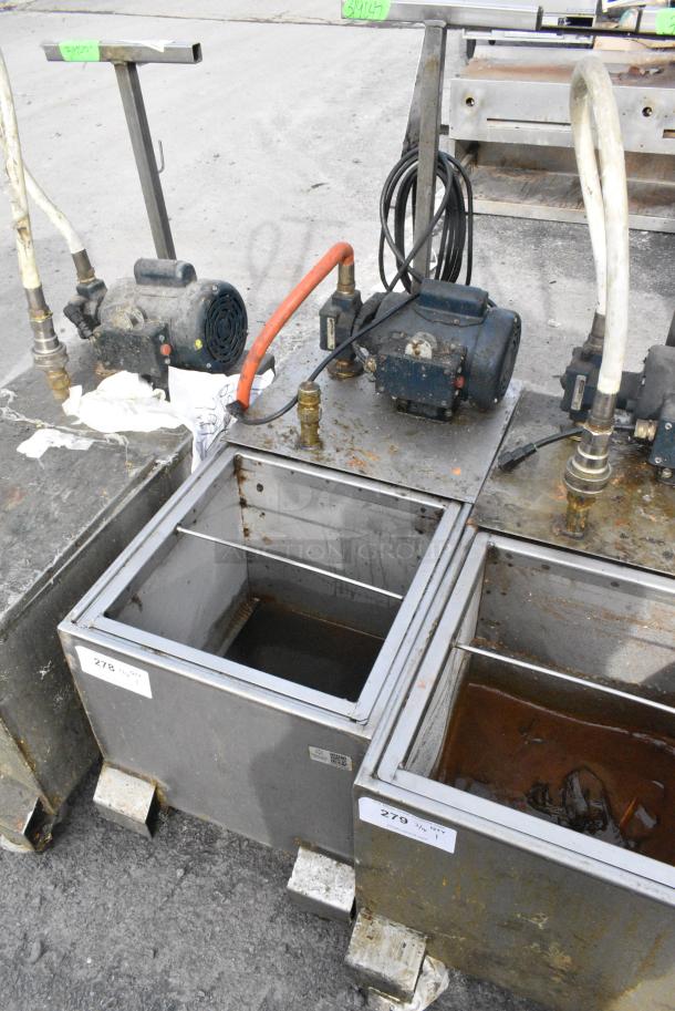 Darling 402 Stainless Steel Commercial Oil Filtration Caddy on Commercial Casters. 120 Volts, 1 Phase. - Image 3 of 6