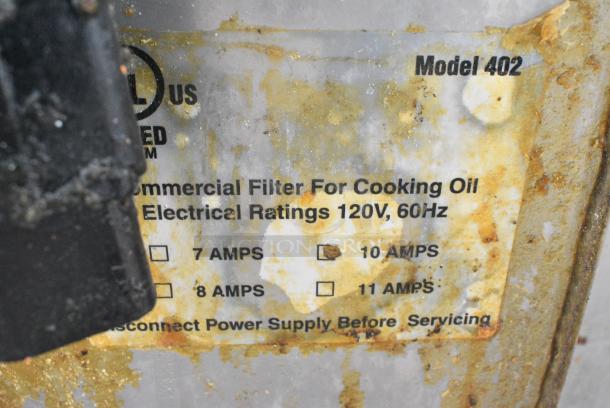 Darling 402 Stainless Steel Commercial Oil Filtration Caddy on Commercial Casters. 120 Volts, 1 Phase. - Image 5 of 6