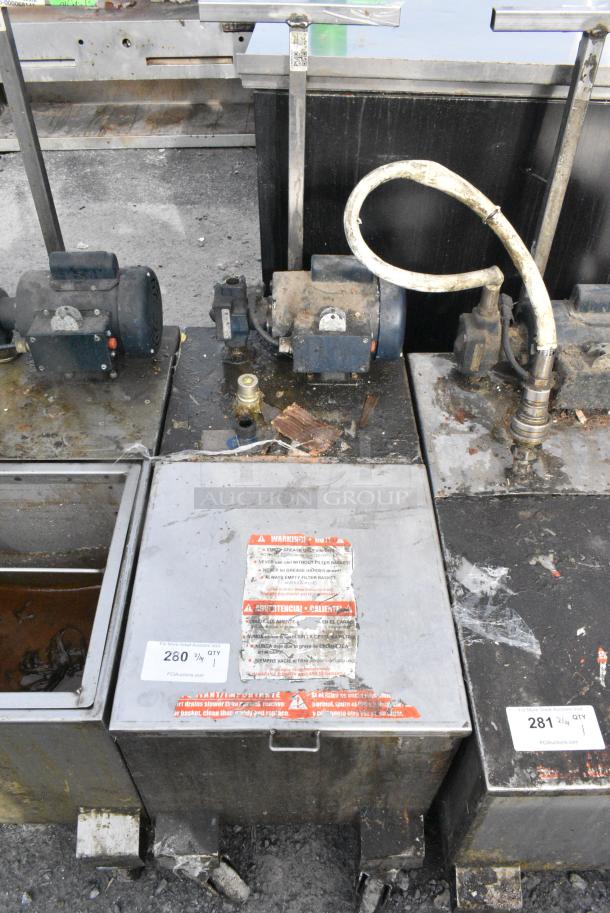 Darling 402 Stainless Steel Commercial Oil Filtration Caddy on Commercial Casters. 120 Volts, 1 Phase. - Image 1 of 6
