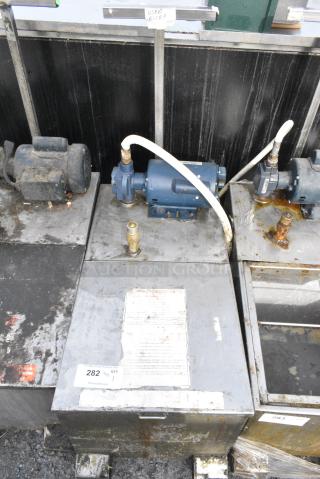 Darling 402 Stainless Steel Commercial Oil Filtration Caddy on Commercial Casters. 120 Volts, 1 Phase.