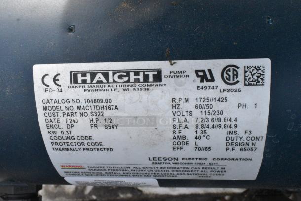 Darling 402 Stainless Steel Commercial Oil Filtration Caddy on Commercial Casters. 120 Volts, 1 Phase. - Image 5 of 7