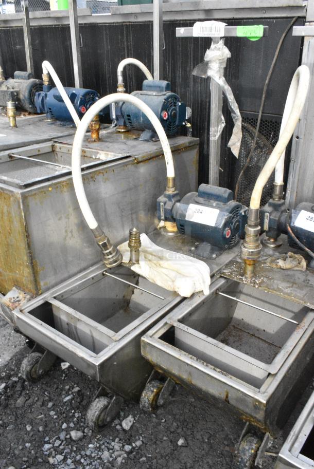 Darling 401 Stainless Steel Commercial Oil Filtration Caddy on Commercial Casters. 120 Volts, 1 Phase. - Image 2 of 5