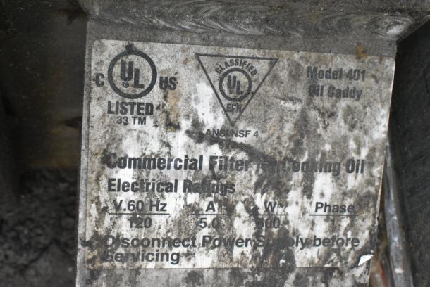 Darling 401 Stainless Steel Commercial Oil Filtration Caddy on Commercial Casters. 120 Volts, 1 Phase. - Image 4 of 5