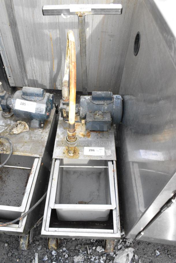 Darling 401 Stainless Steel Commercial Oil Filtration Caddy on Commercial Casters. 120 Volts, 1 Phase. - Image 1 of 4