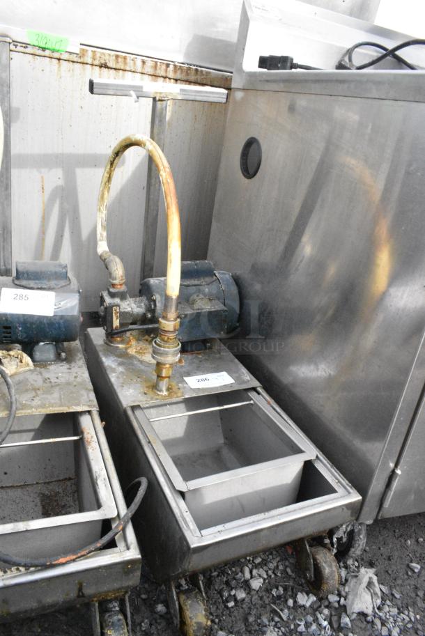 Darling 401 Stainless Steel Commercial Oil Filtration Caddy on Commercial Casters. 120 Volts, 1 Phase. - Image 2 of 4
