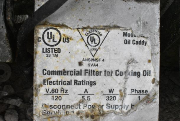 Darling 401 Stainless Steel Commercial Oil Filtration Caddy on Commercial Casters. 120 Volts, 1 Phase. - Image 3 of 4