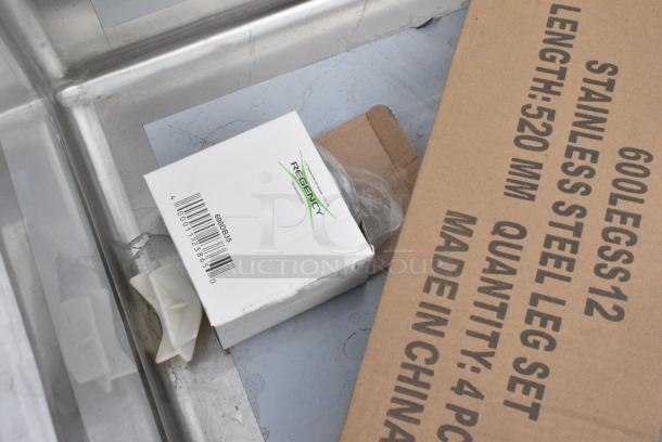 BRAND NEW SCRATCH AND DENT! Regency 600S1232324L Stainless Steel Single Bay Sink w/ Left Side Drain Board. - Image 5 of 6