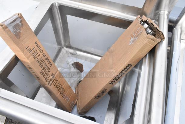 BRAND NEW SCRATCH AND DENT! Regency 600S1181818L Stainless Steel Single Bay Sink w/ Left Side Drain Board. - Image 4 of 5