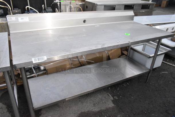 Win-holt Stainless Steel Table w/ Back Splash and Under Shelf. - Image 1 of 3