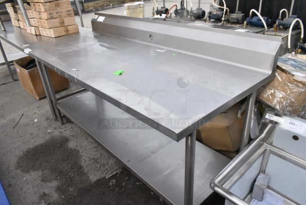 Win-holt Stainless Steel Table w/ Back Splash and Under Shelf. - Image 2 of 3