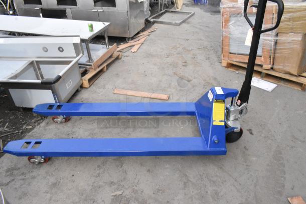 BRAND NEW SCRATCH AND DENT! 481BI30LF685 Lavex 27" x 63" Manual Pallet Jack - 5,500 lb. Capacity - Image 1 of 6