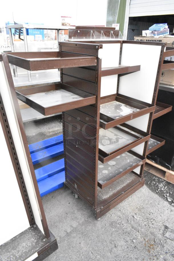 2 Various Brown Metal Display Racks. Includes 28.5x20x56. 2 Times Your Bid! - Image 3 of 3