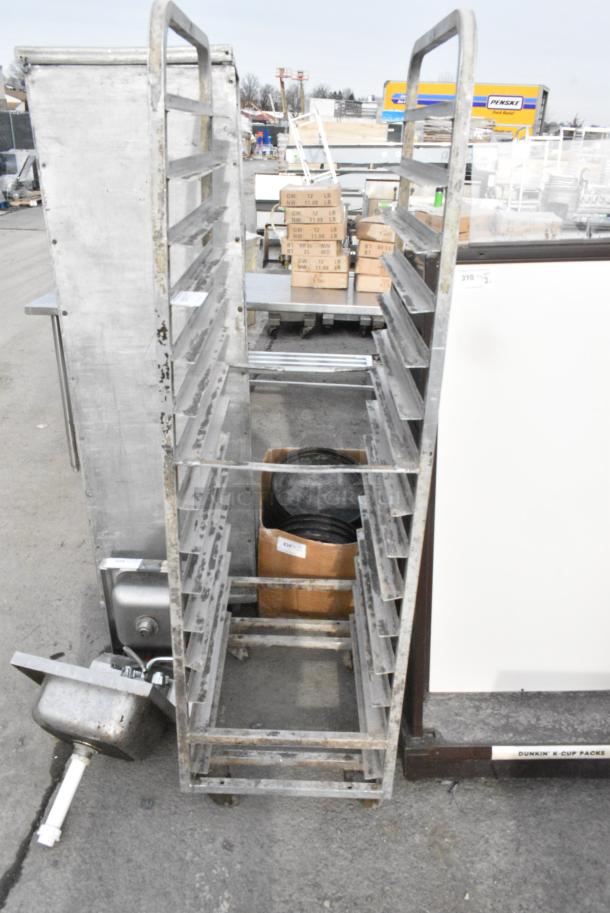 Metal Commercial Pan Transport Rack on Commercial Casters. - Image 1 of 3