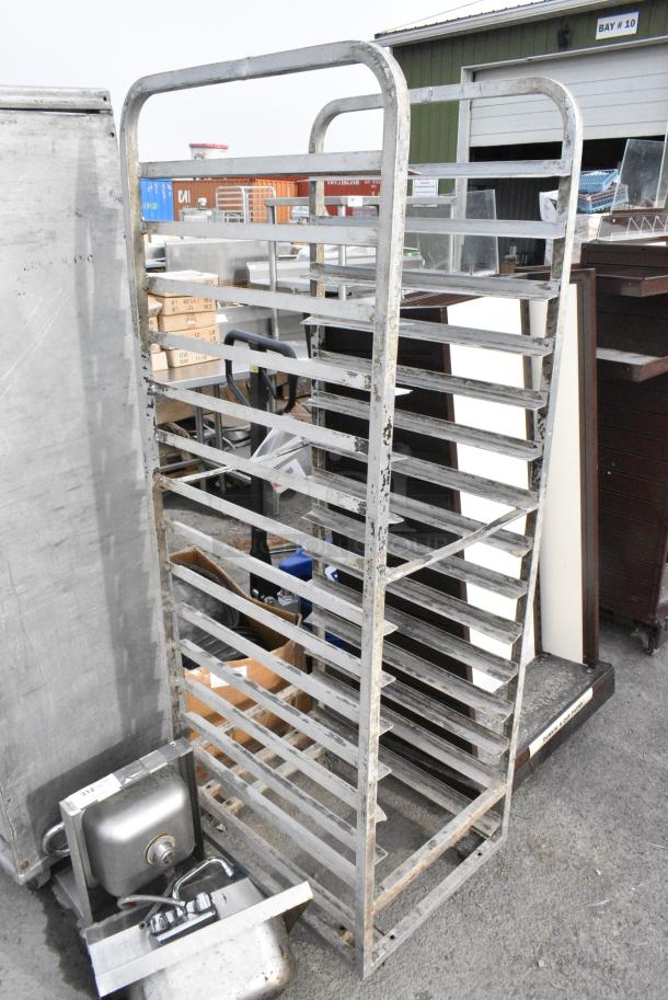 Metal Commercial Pan Transport Rack on Commercial Casters. - Image 2 of 3