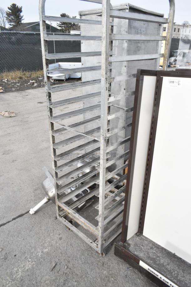 Metal Commercial Pan Transport Rack on Commercial Casters. - Image 3 of 3