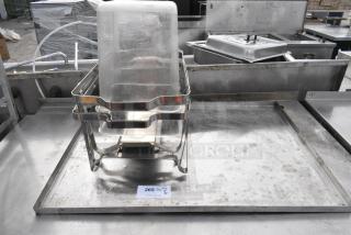 6 Various Items Including Metal Chafer Frame. 6 Times Your Bid!
