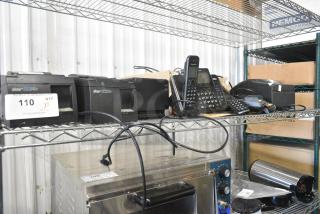 8 Various Items Including 2 Star TSP100 Receipt Printer, Star SP700 Receipt Printer, Epson Receipt Printer, Ingenico 3500 Credit Card Reader, Panasonic Telephone Cradle. 8 Times Your Bid!