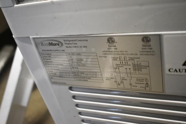 BRAND NEW IN BOX! KoolMore CDCU-3C-WH 17 in. White Countertop Display Refrigerator - 3 Cu Ft. Tested and Working! - Image 8 of 8