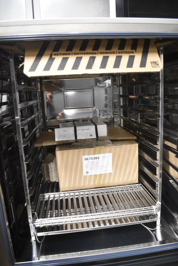 BRAND NEW SCRATCH AND DENT! 2022 Rational LM100EE.AXXXX Stainless Steel Commercial Electric Powered Combi Convection Oven. 440/480 Volts, 3 Phase. - Image 4 of 6