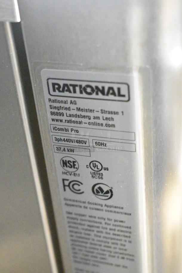 BRAND NEW SCRATCH AND DENT! 2022 Rational LM100EE.AXXXX Stainless Steel Commercial Electric Powered Combi Convection Oven. 440/480 Volts, 3 Phase. - Image 5 of 6