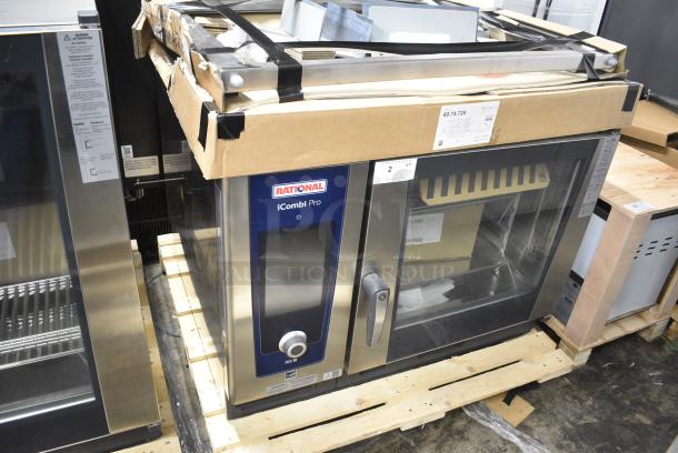 BRAND NEW SCRATCH AND DENT! 2021 Rational LM100CE.AXXXX Stainless Steel Commercial Electric Powered Combi Convection Oven. 440/480 Volts, 3 Phase. - Image 1 of 8