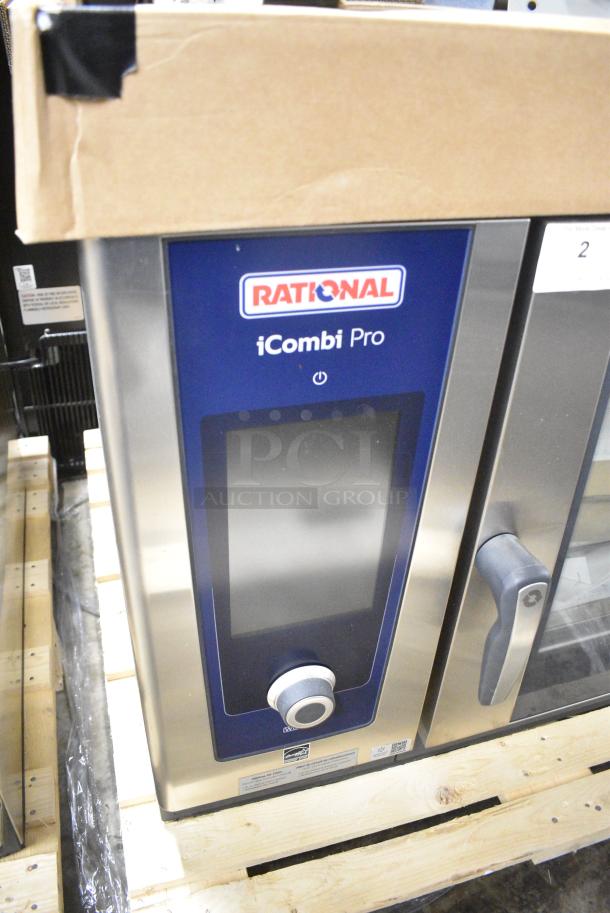 BRAND NEW SCRATCH AND DENT! 2021 Rational LM100CE.AXXXX Stainless Steel Commercial Electric Powered Combi Convection Oven. 440/480 Volts, 3 Phase. - Image 3 of 8