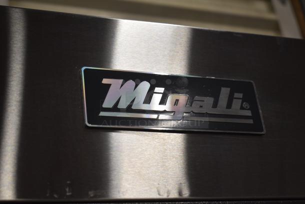 BRAND NEW SCRATCH AND DENT! 2024 Migali C-2F-HC Stainless Steel Commercial 2 Door Reach In Freezer w/ Poly Coated Racks on Commercial Casters. 115 Volts, 1 Phase. Serial C-2F-HCN45T017. Tested and Working! - Image 4 of 8