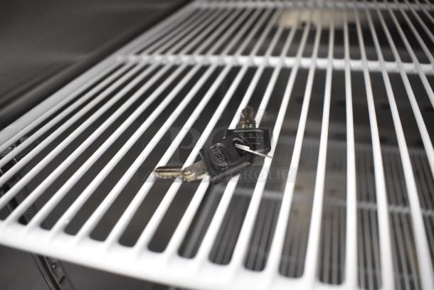 BRAND NEW SCRATCH AND DENT! 2024 Migali C-1RB-HC Stainless Steel Commercial Single Door Reach In Cooler w/ Poly Coated Racks on Commercial Casters. 115 Volts, 1 Phase. Serial C-1RB-HCT03240120092T0013. Tested and Working! - Image 7 of 8