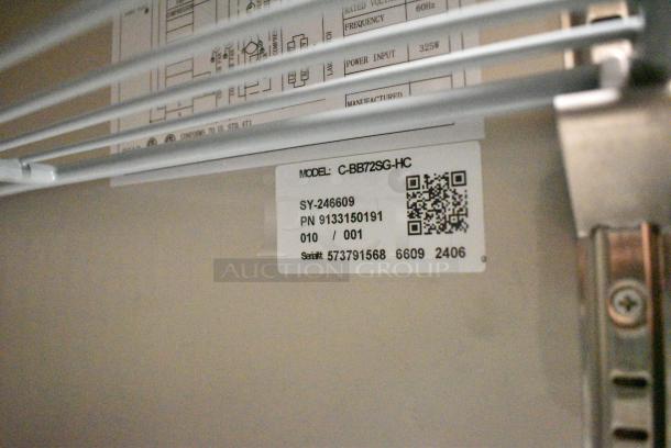 BRAND NEW SCRATCH AND DENT! 2024 Migali C-BB72SG-HC Stainless Steel Commercial 3 Door Back Bar Cooler Merchandiser. 115 Volts, 1 Phase. Serial 5737915686609. Tested and Working! - Image 8 of 9