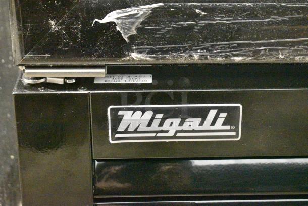 BRAND NEW SCRATCH AND DENT! 2024 Migali C-72FM-HC Metal Commercial 3 Door Freezer Merchandiser w/ Poly Coated Racks on Commercial Casters. 115/208-230 Volts, 1 Phase. Serial C-72FM-HCN6NT011. - Image 4 of 9